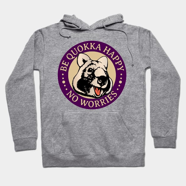 BE QUOKKA HAPPY iii Hoodie by EYECHO